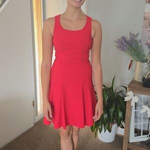 Elegant Red Sleeveless Dress